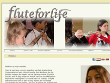 Tablet Screenshot of fluteforlife.com